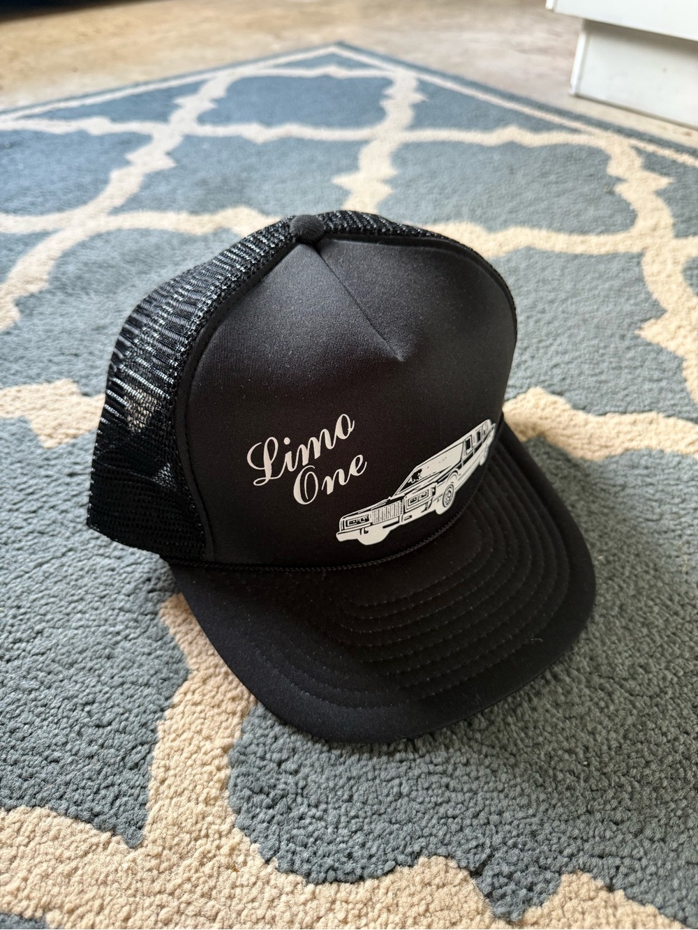 Vintage Limo One Black Trucker Hat
